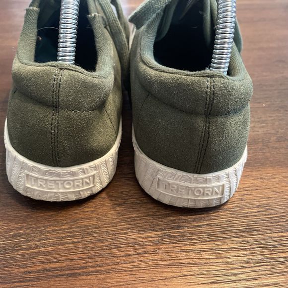 Mens Tretorn Lace-Up Casual Sneakers Nylite Suede Green sz 9 - Picture 4 of 8